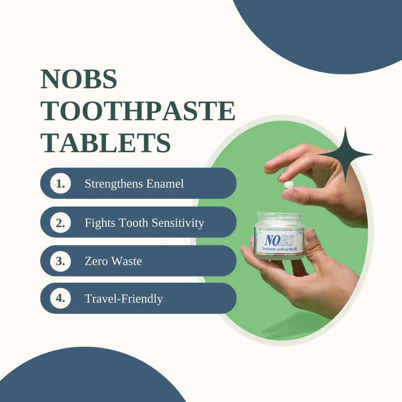 Eco Toothpaste Tablets – Plastic-Free, Travel-Friendly, NHA Formula